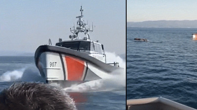 Ege'de sıcak temas! Yunan teknesi neye uğradığını şaşırdı