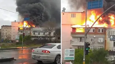 İstanbul'da korkutan yangın!