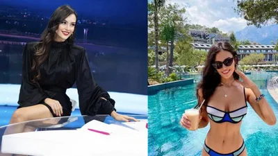 Şampiyonlar Ligi'nin ünlü spikeri Eva Murati'den cesur pozlar
