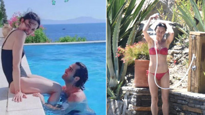 Camdaki Kız'ın Cana'sı Hande Ataizi'den havuz pozları