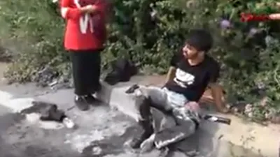 Kız arkadaşıyla yürürken dehşeti yaşadı
