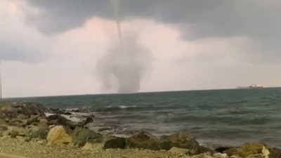 İskenderun Körfezi'nde hortum kamerada