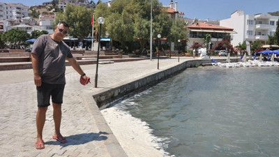 Datça sahilinde korkutan görüntü