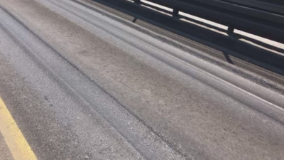 İstanbul'da aşırı sıcaklar asfalt eritti