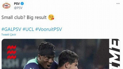 PSV’den Galatasaray maçı sonrası olay paylaşım