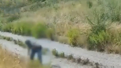 Orman yangını çıkaran kundakçı kamerada