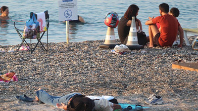 Türkiye'nin tatil cennetinde ilginç görüntüler! Yatakhaneye döndü