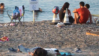 Türkiye'nin tatil cennetinde ilginç görüntüler! Yatakhaneye döndü