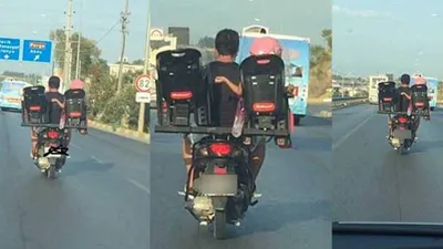 Motosiklet sürücüsü şoke etti! Gören dönüp bir daha baktı