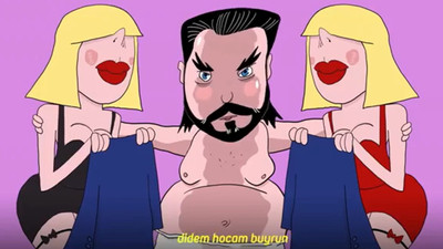 Adnan Oktar'ın bir günü çizgi film oldu