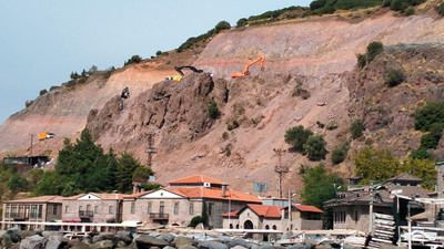 Assos'taki ''yol ıslahı'' cenneti bu hale getirdi! Tepkiler çığ gibi büyüyor!