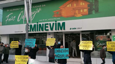 Eminevim mağdurları eylemde