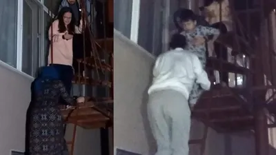 Yangın merdivenlerinde can pazarı