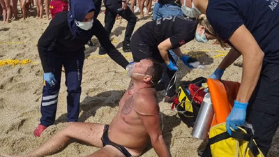 Dünyaca ünlü plajda korku dolu anlar