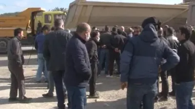 İstanbul’da 800 kamyon şoförü kontak kapattı