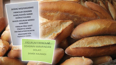 Fırıncılar ekmek üretimini durdurdu! Camlara bu yazıyı astılar