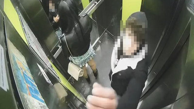 İstanbul'da dehşet! Asansörde genç kıza tecavüz girişimi kamerada!