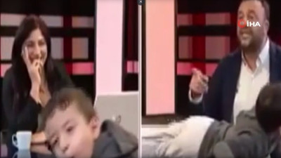 Canlı yayındaki davetsiz misafir gülüşmelere yol açtı