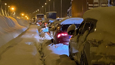 Bolu Dağı geçişinde beyaz esaret kamerada