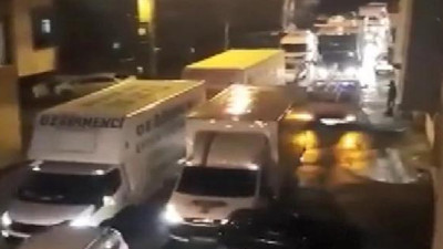Trafiği birbirine katan magandalar yakalandı