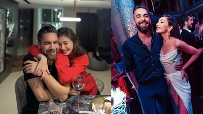 Kadir Doğulu - Neslihan Atagül çiftinden kucak kucağa poz