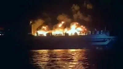 288 yolculu gemide yangın paniği! Aralarında Türkler de var