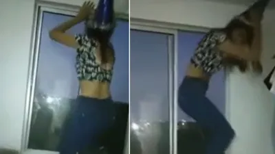 Bu da twerk faciası! Pencereden aşağı düştü
