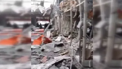 Ukrayna'da pazar yerine bombalı saldırı