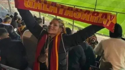Sıkı bir Galatasaray taraftarı olan Pelin Öztekin derbi keyfi karakolda bitti