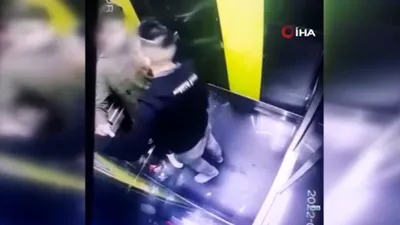 Yabancı uyruklu zanlıdan asansörde erkek çocuğa taciz girişimi