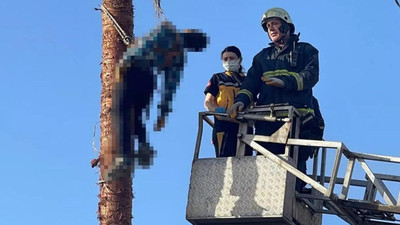 Antalya'da dehşete düşüren görüntü! Cansız bedenini itfaiye indirdi