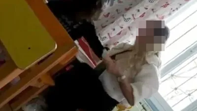 Kreşte skandal görüntüler