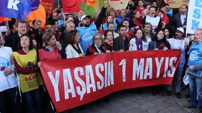 Taksim'de 1 Mayıs anması