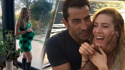 Sinem Kobal bebeğini kucağına aldı