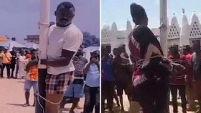 Herkesin gözü önünde ''seks kasedi'' cezası