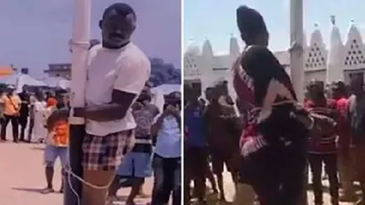 Herkesin gözü önünde ''seks kasedi'' cezası