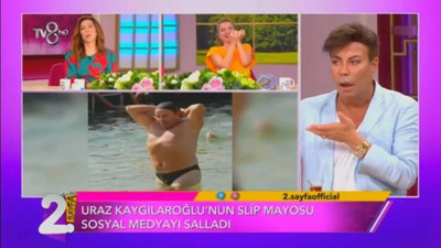 Fatih Ürek'in ağzı açık kaldı! Slip mayolu Fatih şoku