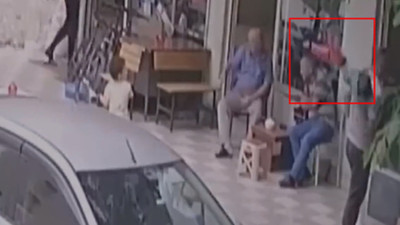 Bir yaşındaki bebeğin mucize kurtuluşu kamerada