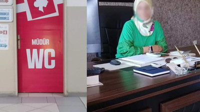 Kadın okul müdürünün ''kişiye özel'' tuvaletine tepki yağdı