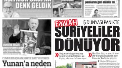 Yandaş medyanın gözyaşları: ''Eyvah Suriyeliler dönüyor''