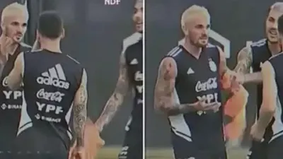 Arjantin Milli Takımı kaynıyor: Lionel Messi takım arkadaşına tokat attı