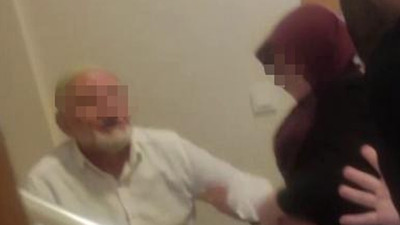Ev sahibi ile kiracının zam kavgası kamerada