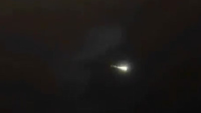 Hatay'a meteor düştü! O anlar saniye saniye kamerada