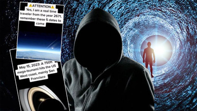 ''2671 yılından geldim'' diyen zaman yolcusu uyardı: ''Bu beş tarihi unutmayın''