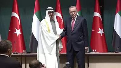 Cumhurbaşkanı Erdoğan, BAE Devlet Başkanı ile görüştü