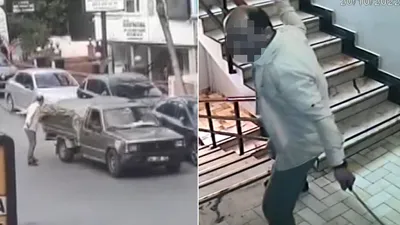 Bir elinde kılıç, diğerinde satır... Sinir krizi geçiren avukat korku saçtı!