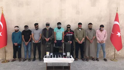 Türkiye'ye eylem hazırlığındaki 9 DEAŞ'lı kıskıvrak yakalandı