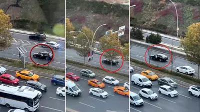 Ankara'da korku dolu anlar! Trafikte bayıldı, aracı diğer sürücüler durdurdu