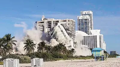 Miami'nin efsane oteli yerle bir oldu