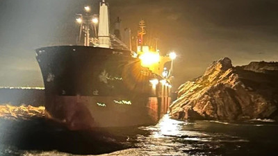 Marmara Denizi'nde gemi karaya oturdu